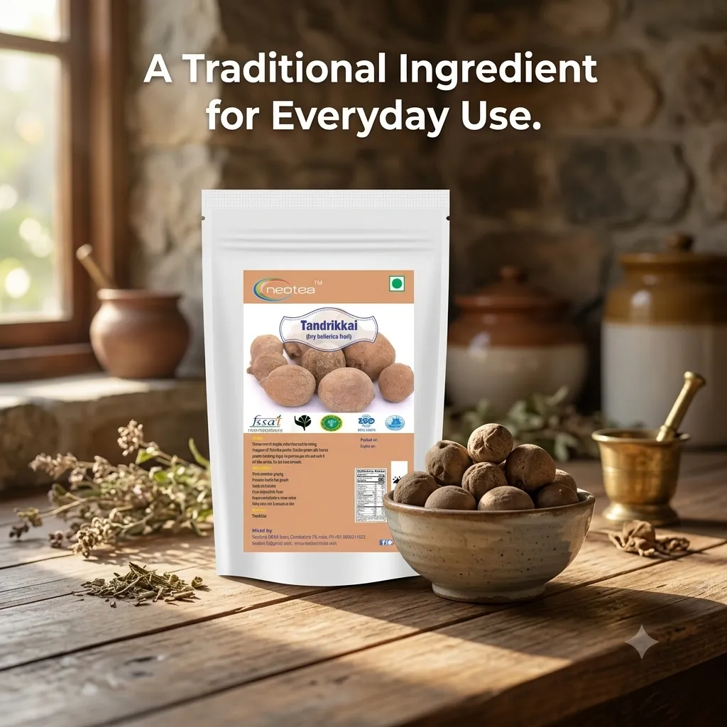 Tandrikkai Raw Herb 100g | Dried Tandrikkai Whole Herbal Ingredient | Traditional Herbal Ingredient for Home Use | Natural Dried Herb for Herbal Preparations