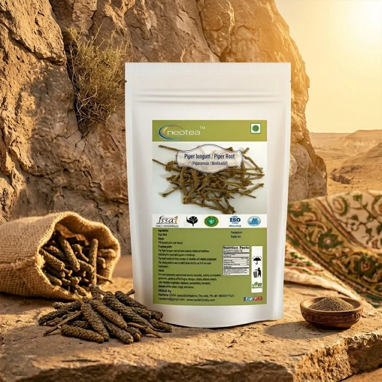 Kandatippili Raw Herb (Piper Longum)| Traditional Indian Herbal Ingredient | Natural Dried Kandatippili Sticks for Herbal Preparations, Home Remedies & Traditional Wellness Practices