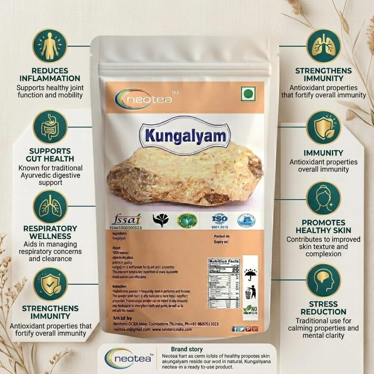 Kungalyam Raw Herbal | Natural Dried Kungalyam Herb | Traditional Indian Herbal Ingredient for Home Use, Herbal Preparations & Traditional Wellness Practices | Premium Quality