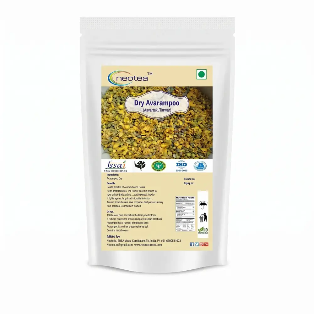Neotea Dry Flower Avarampoo | Aavartaki | Tarwar Natural Sun-Dried